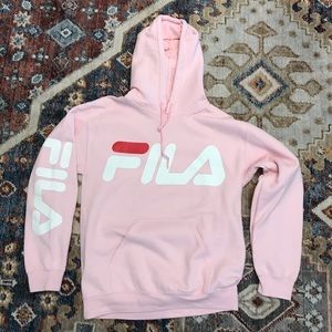 Fila pink sweatshirt hoodie
